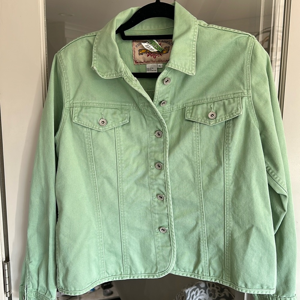 Green Jean jacket The Territory Ahead